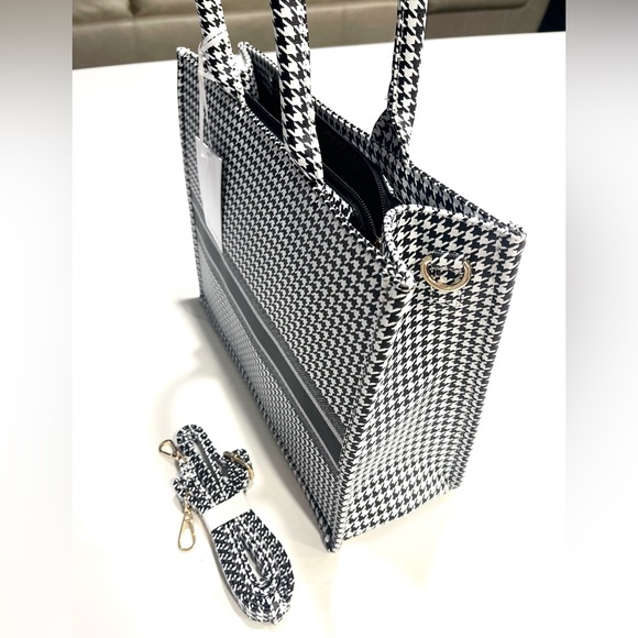 HOUNDSTOOTH x LARGE TOTE LAPTOP & TRAVEL - Picture 4 of 11